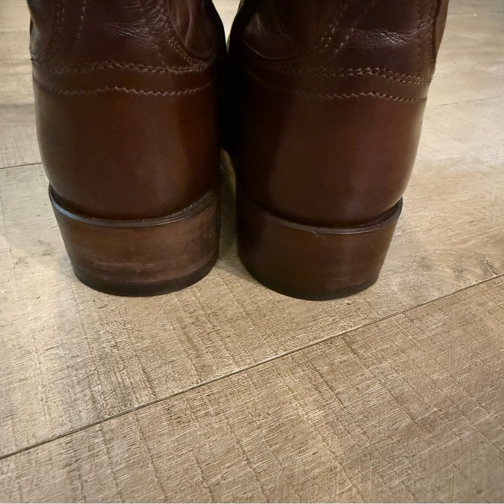 Lucchese Brown Women's Roper Boots - Picture 7 of 12
